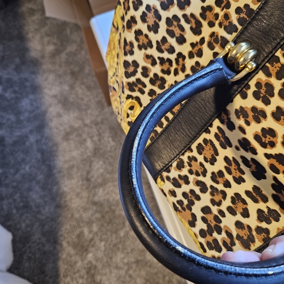 Vintage Versace Leopard Baroque duffle bag FINAL SALE FIRM - Picture 7 of 16